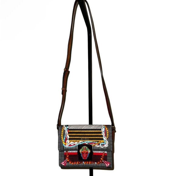 Etro Borosa Tracolla Rainbow PVC Shoulder/ Crossbody Bag - Picture 2 of 10
